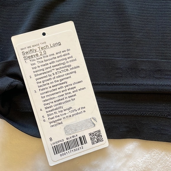 Lululemon Swiftly Tech Long Sleeve 2.0 Black - Picture 2 of 4